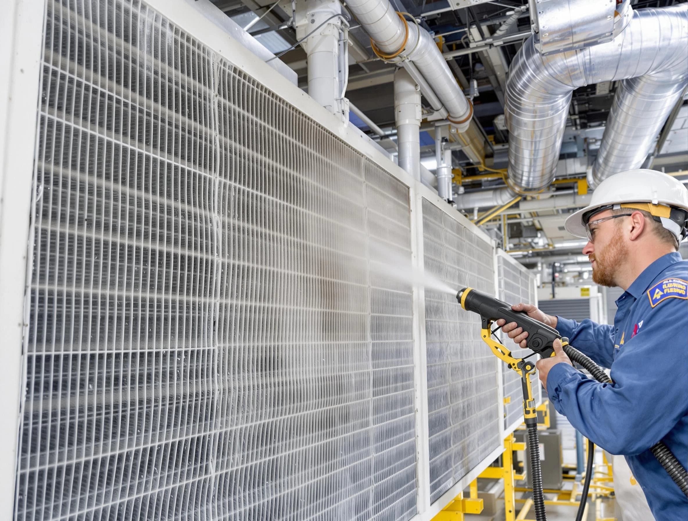 Professional commercial coil cleaning by Smyrna Air Duct Cleaning in Smyrna