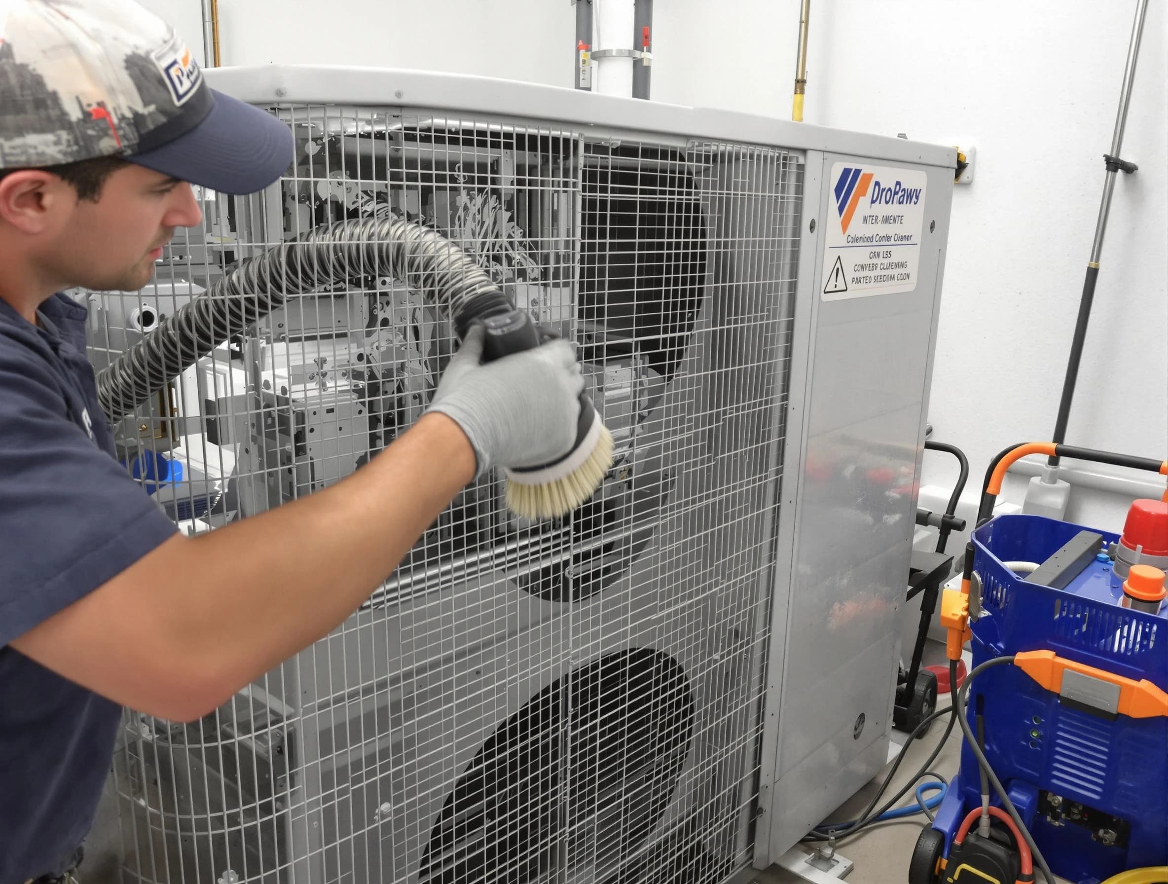 Smyrna Air Duct Cleaning specialist performing precision AC coil cleaning for improved system performance in Smyrna