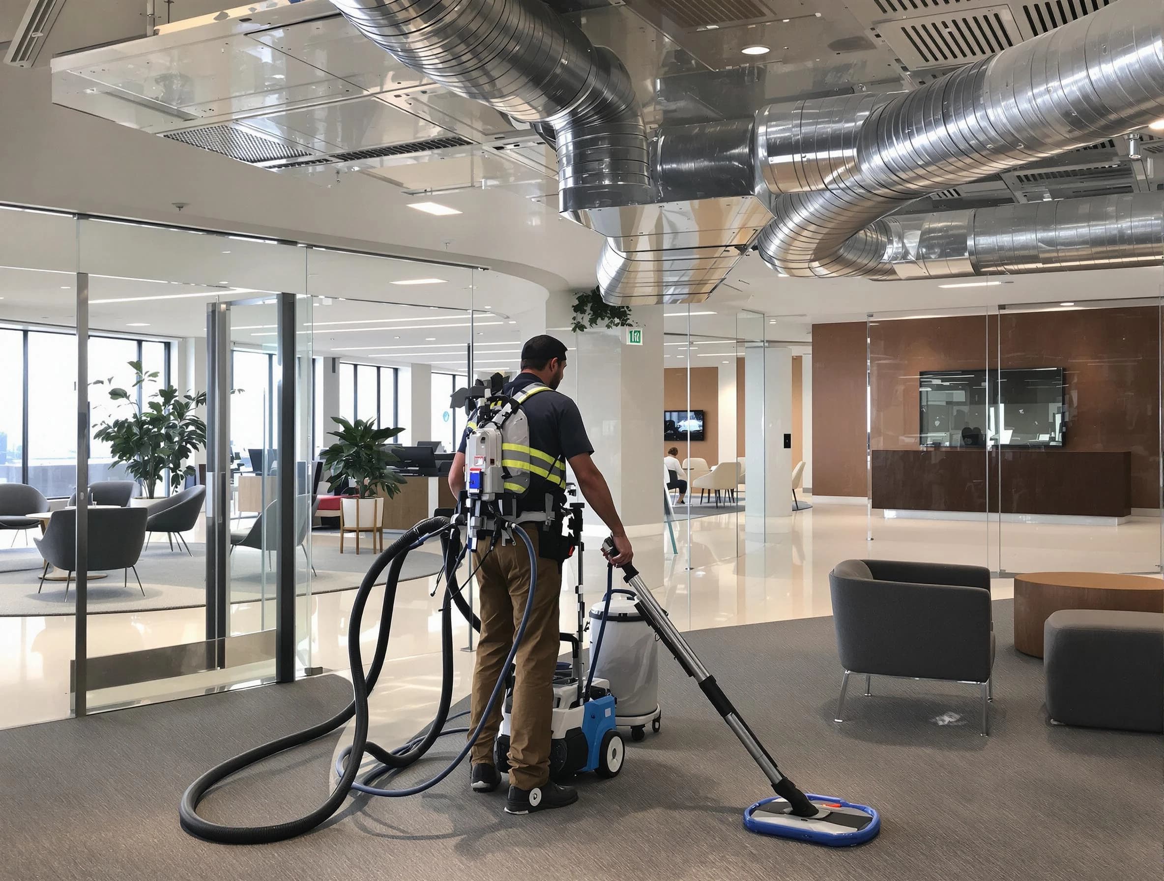 Commercial duct cleaning service by Smyrna Air Duct Cleaning in Smyrna
