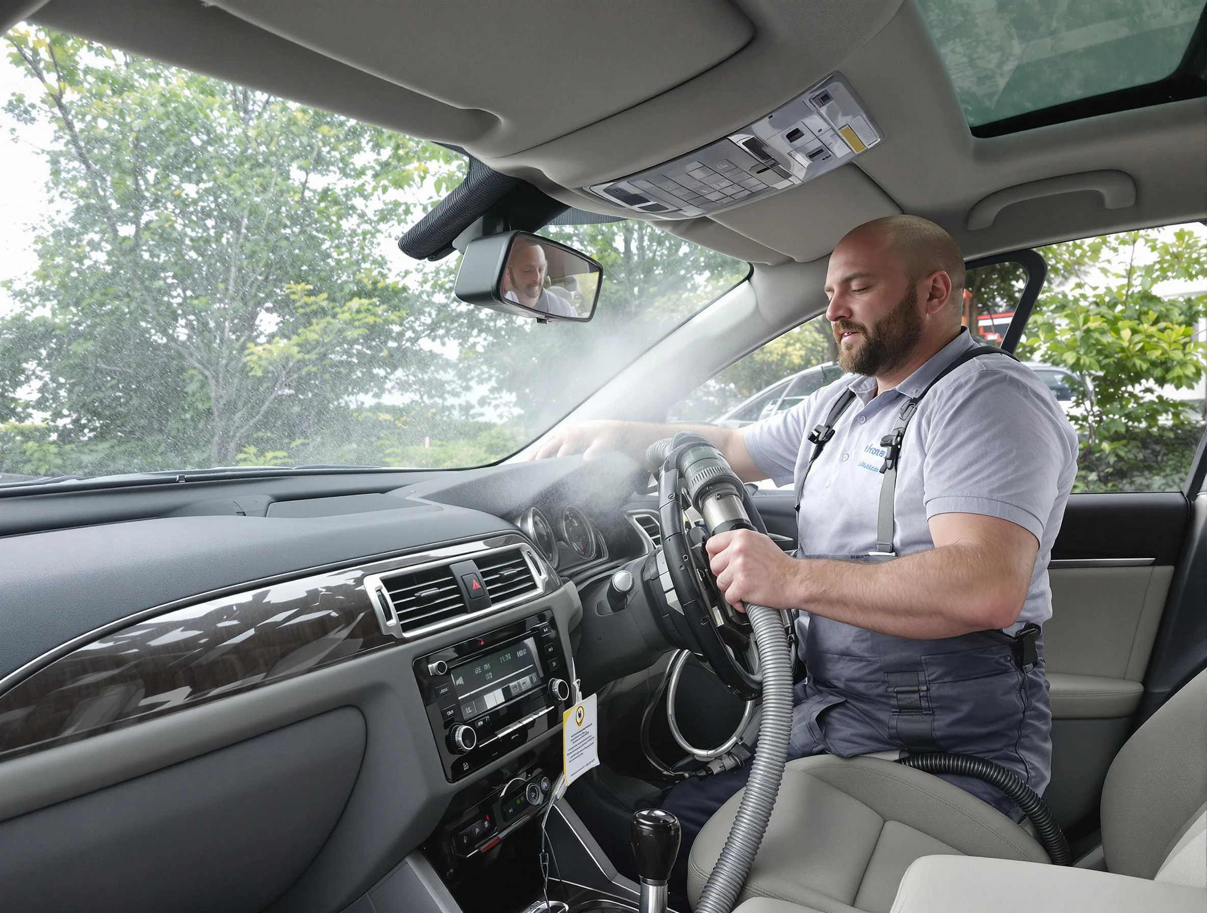 Smyrna Air Duct Cleaning specialist performing professional car duct cleaning in Smyrna