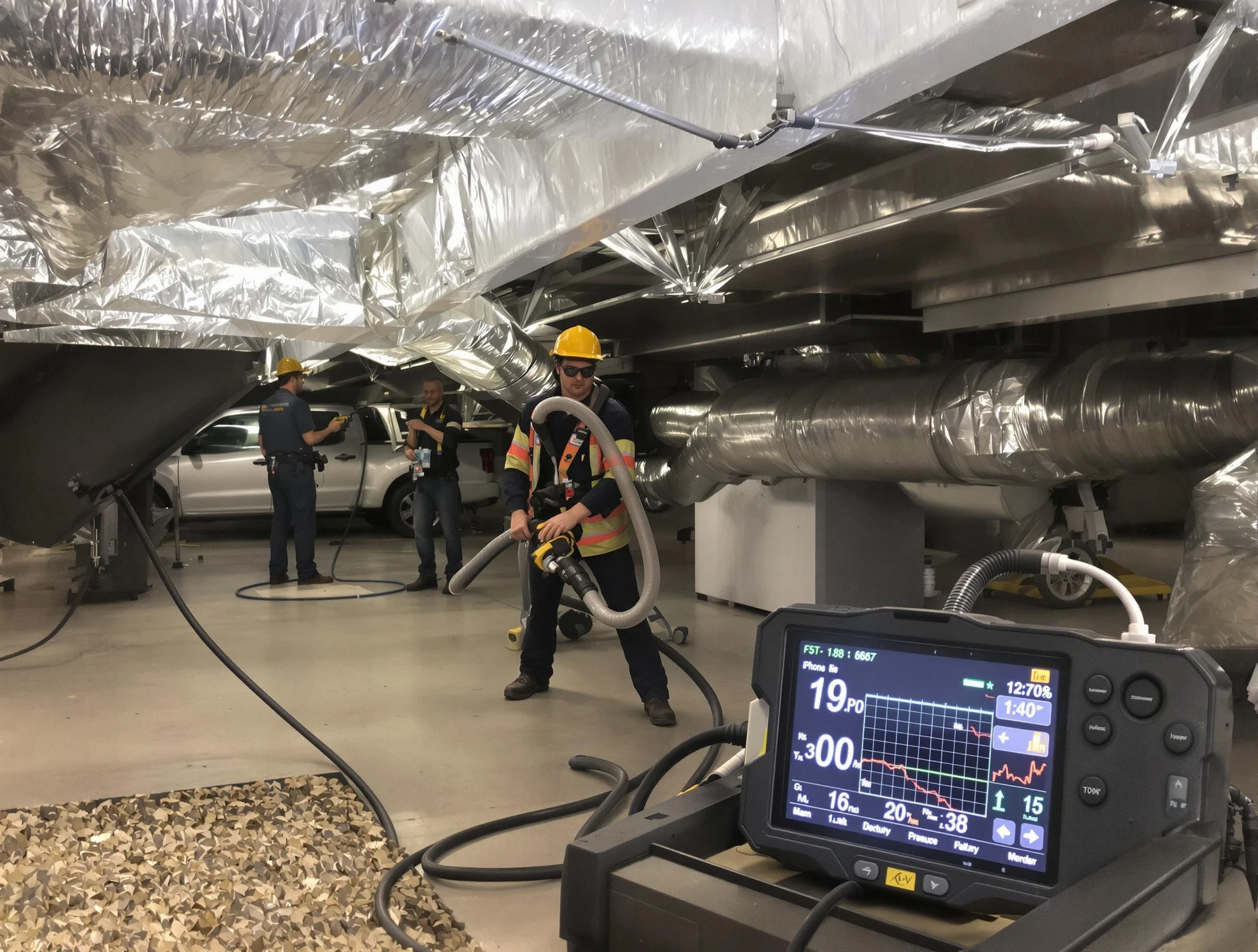 Professional negative pressure duct cleaning by Smyrna Air Duct Cleaning in Smyrna